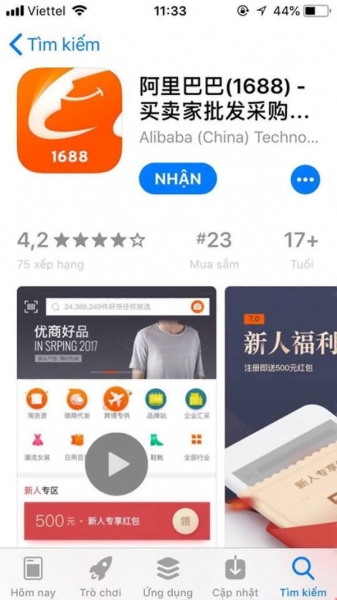 Ứng dụng order Taobao cho những bạn yêu thích kinh doanh